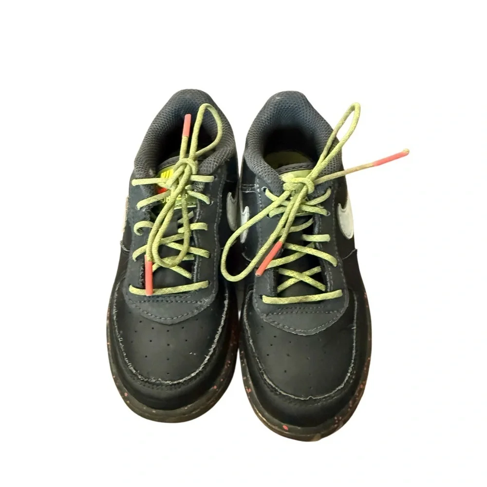 Nike Air Force 1 Black Asparagus Toddlers Shoe Size 9C